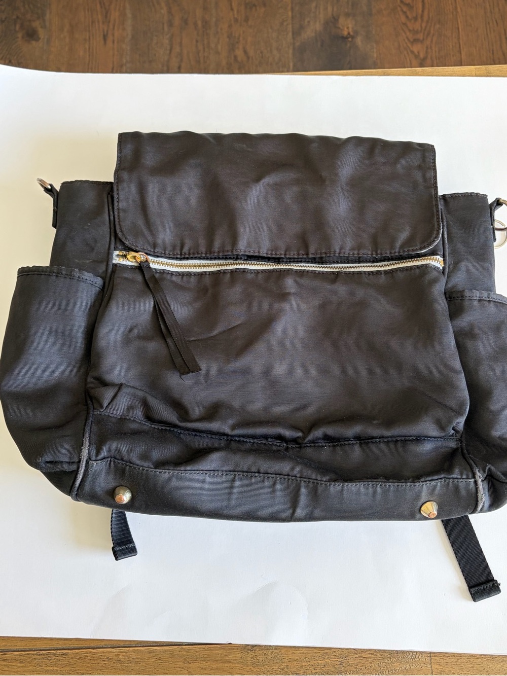 Pottery Barn Kids Black Baby Diaper Backpack